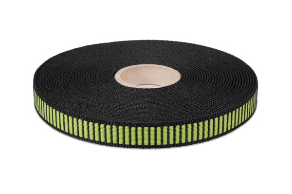Econyl® Gurtband, recycelt, schwarz-grün