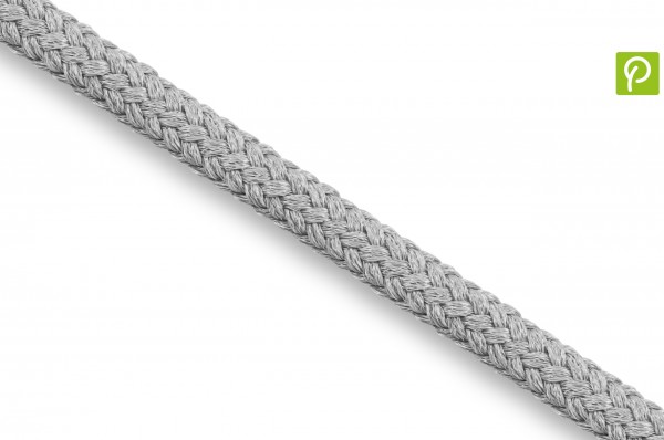 Rundkordel, Econyl® recycelt, 4 mm, silbergrau 316