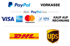 Zahlungs- und Versandanbieter Logos