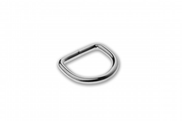 D-Ring, Edelstahl, silbern, 20 x 3,0 mm